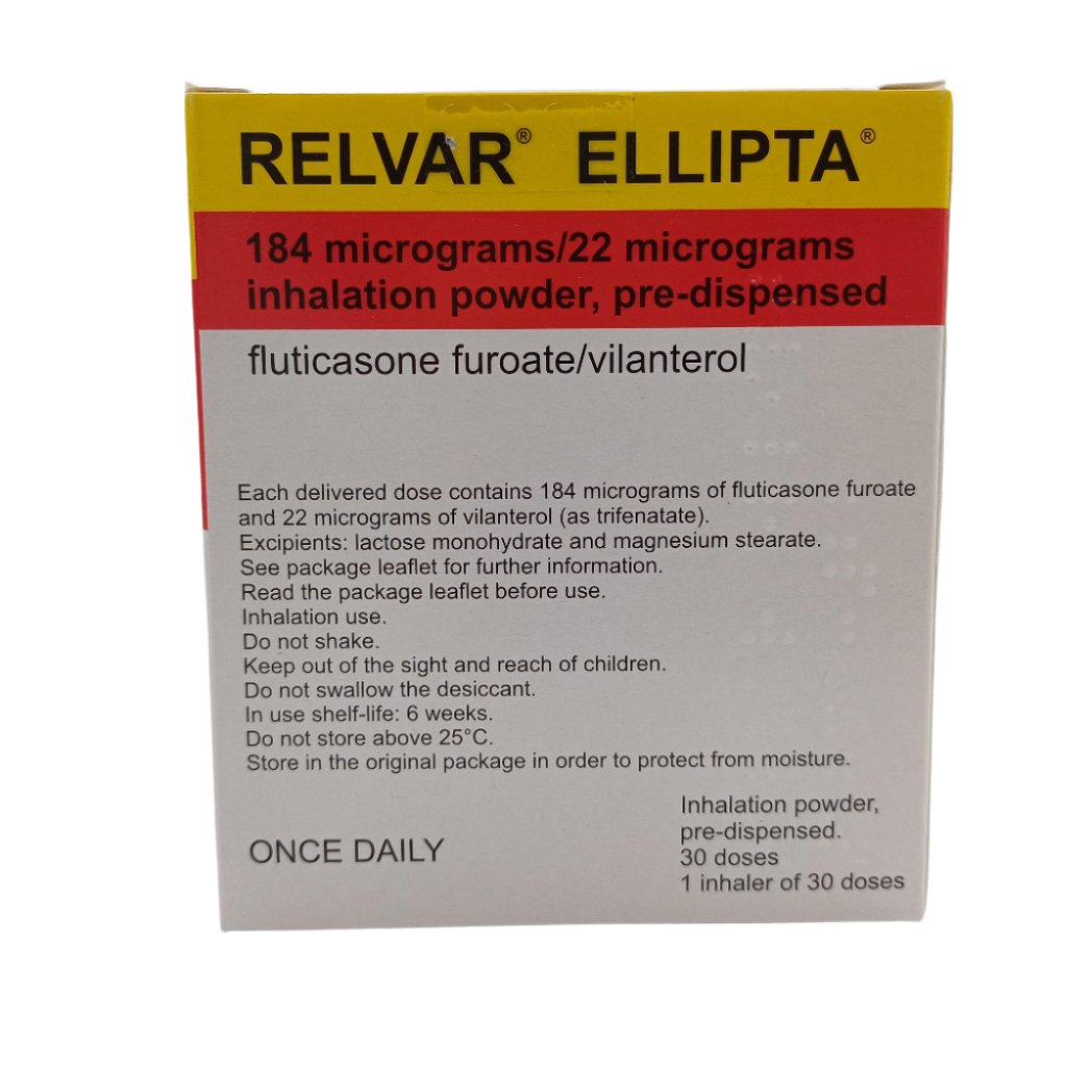 RELVAR ELLIPTA 184/22MCG (30)