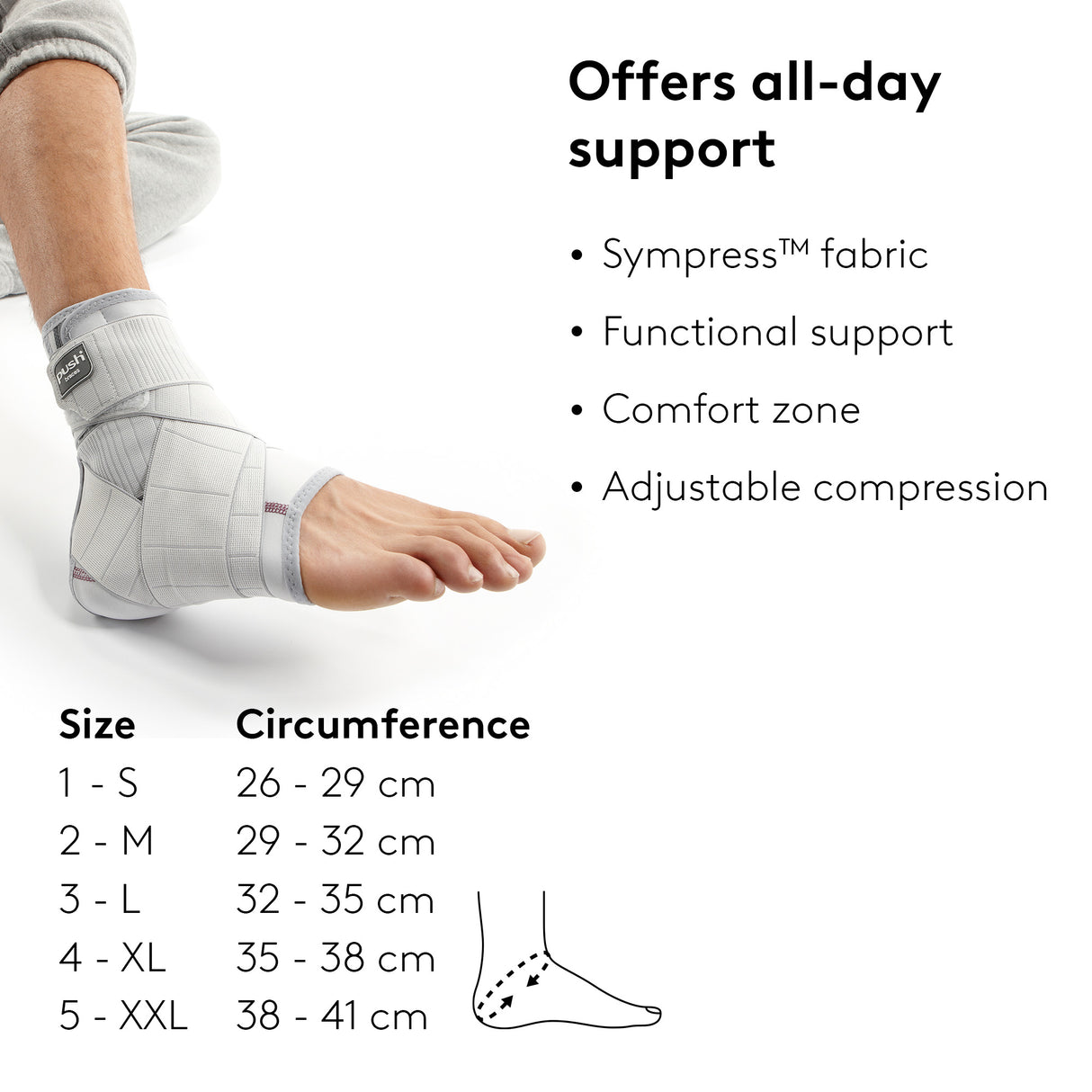 Push Braces Med Ankle Brace