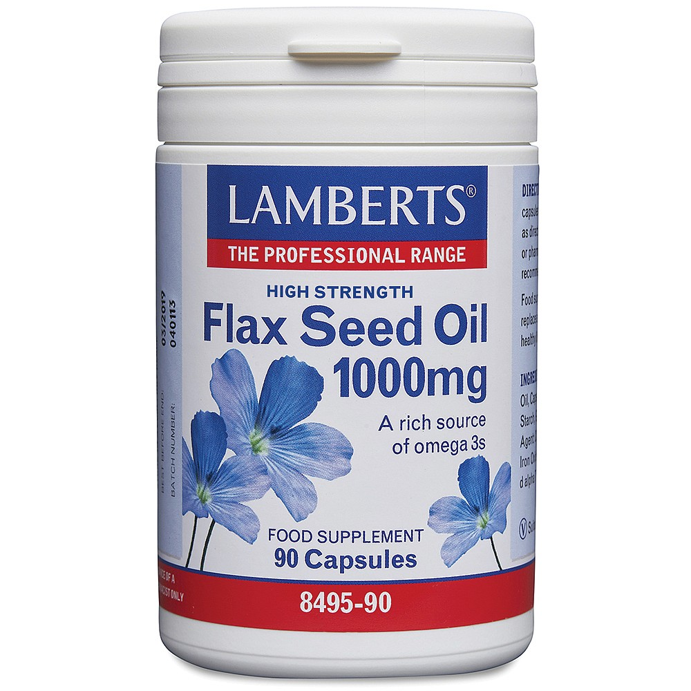 Lamberts Flax Seed Oil 1000mg - 90 capsules