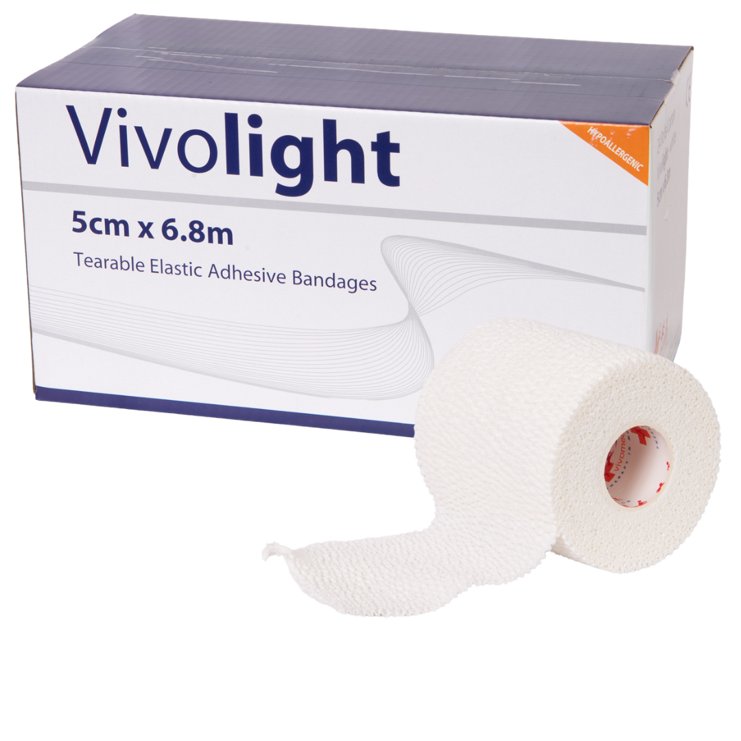 Vivolight Elastic Adhesive Bandage rugby thigh tear light sport tape