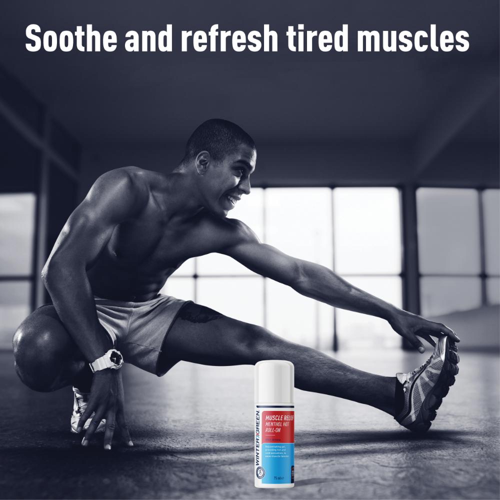 Wintergreen Muscle Relief Menthol Hot Gel Roll-on