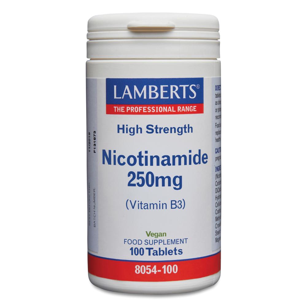 Lamberts Nicotinamide 250mg - 100 tablets - Vitamin B3