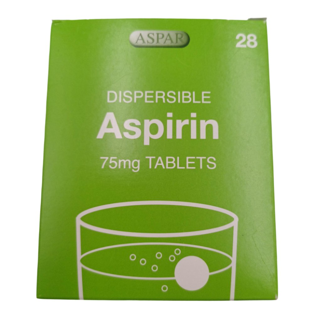 ASPIRIN DISPERSIBLE TAB 75MG (28)