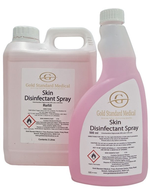Gold Standard Chlorhexidine Skin Spray 500ml