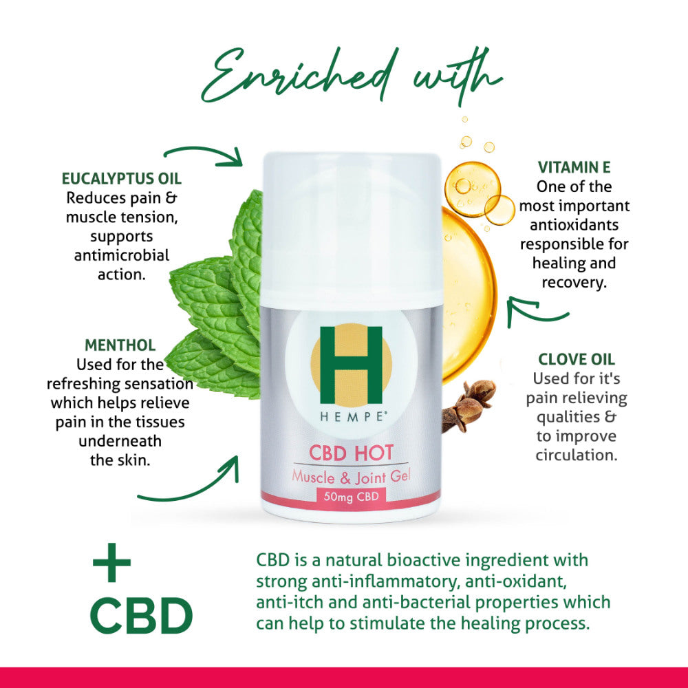 HEMPE Hot Muscle & Joint Gel 50ml