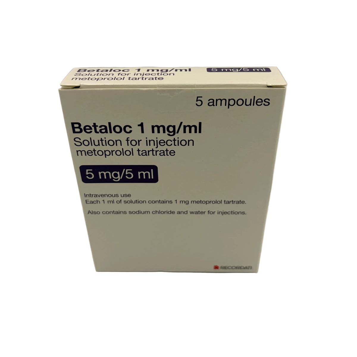 BETALOC IV AMP 5ML (METOPROLOL) (5)