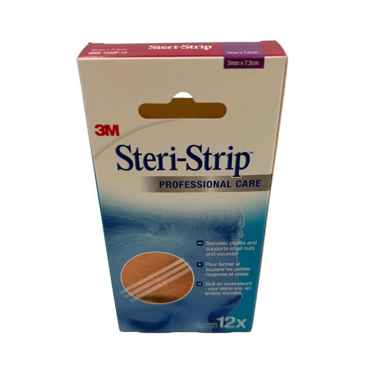 3M Steri-Strip Skin Closure Strips 3mm x 75mm – Sterile Adhesive Wound Closure Strips Pack of 12 x 5