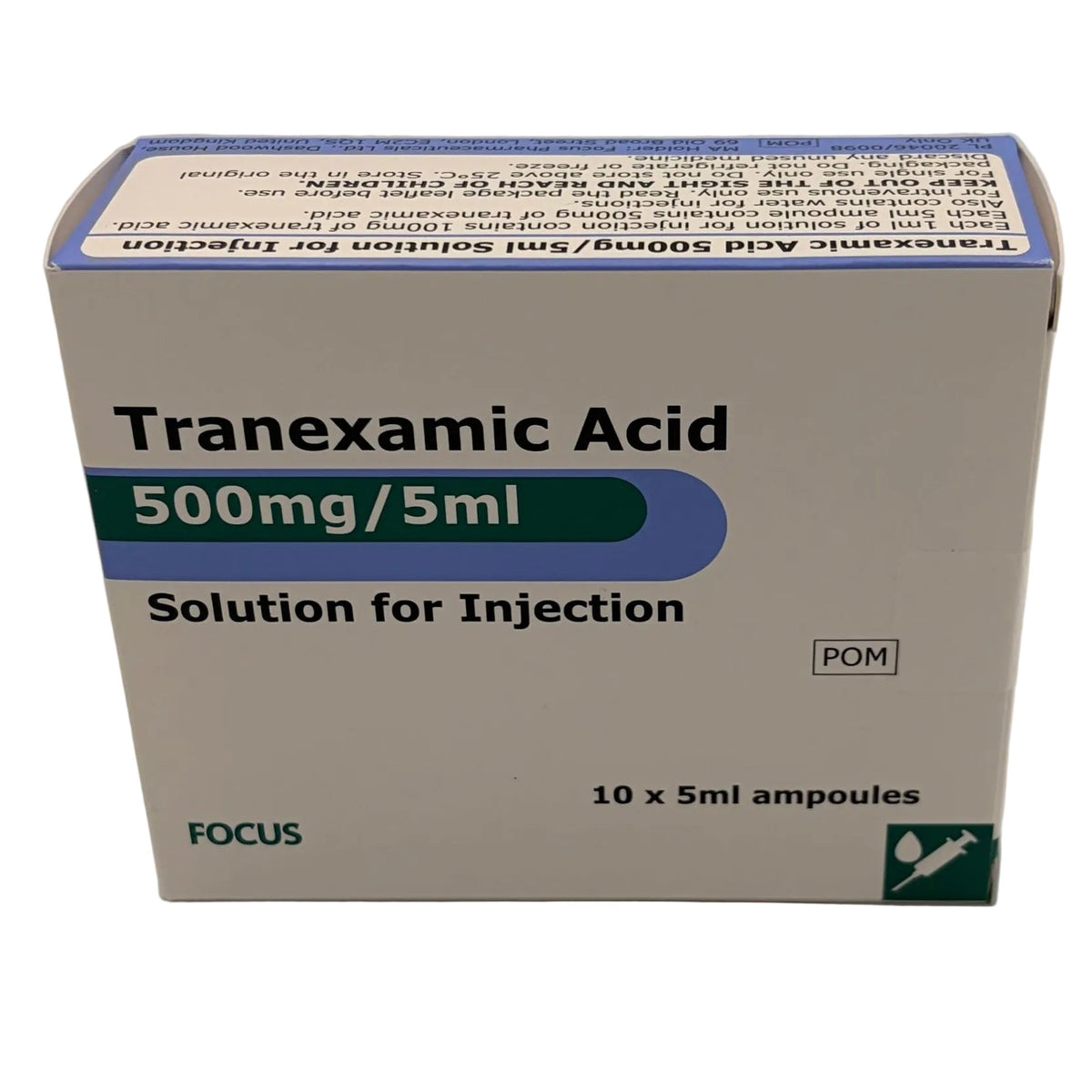 TRANEXAMIC ACID INJ 500MG/5ML (10X5ML)
