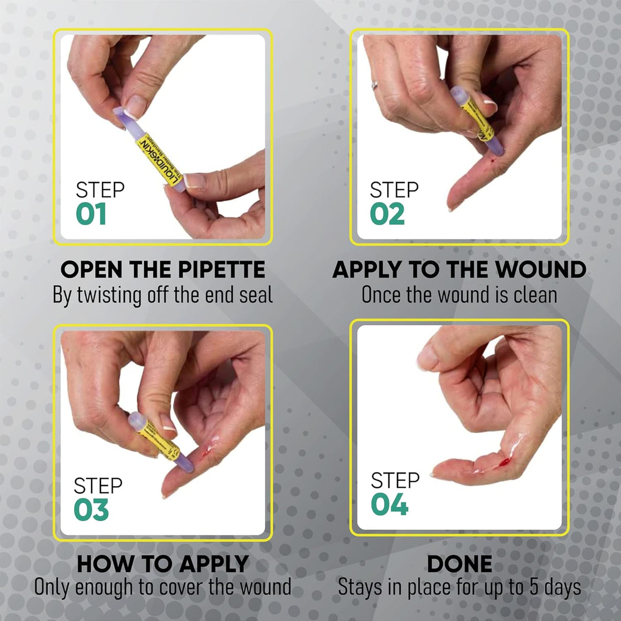 LiquidSkin® – Liquid bandage for minor cuts and blisters