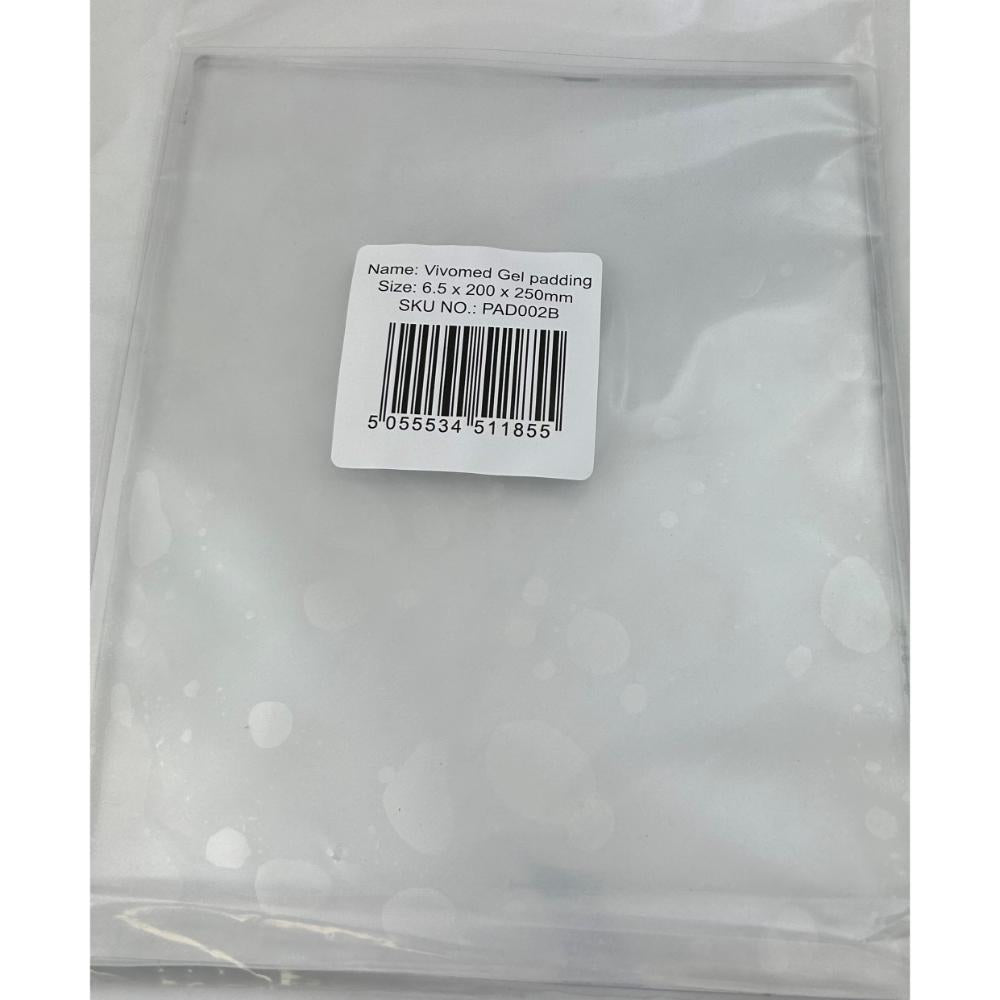 Vivomed Gel padding to protect injuries - 6.5mm thick (6.5 x 200 x 250mm)