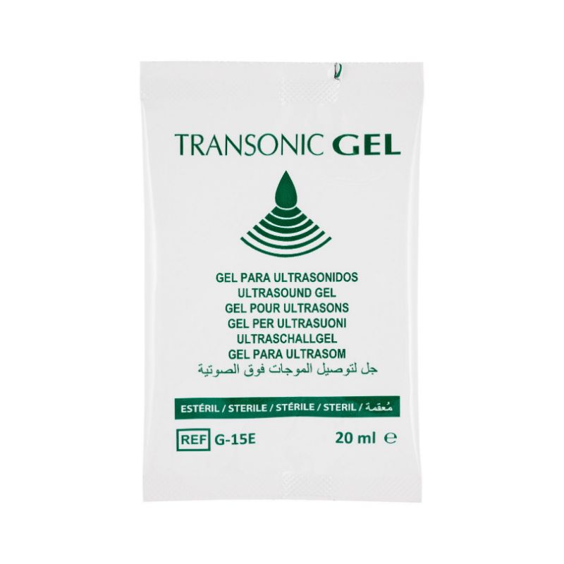 Transonic ECG Gel & Ultrasound Gel - Colourless - Sterile Sachet 20ml sterile pack of 48
