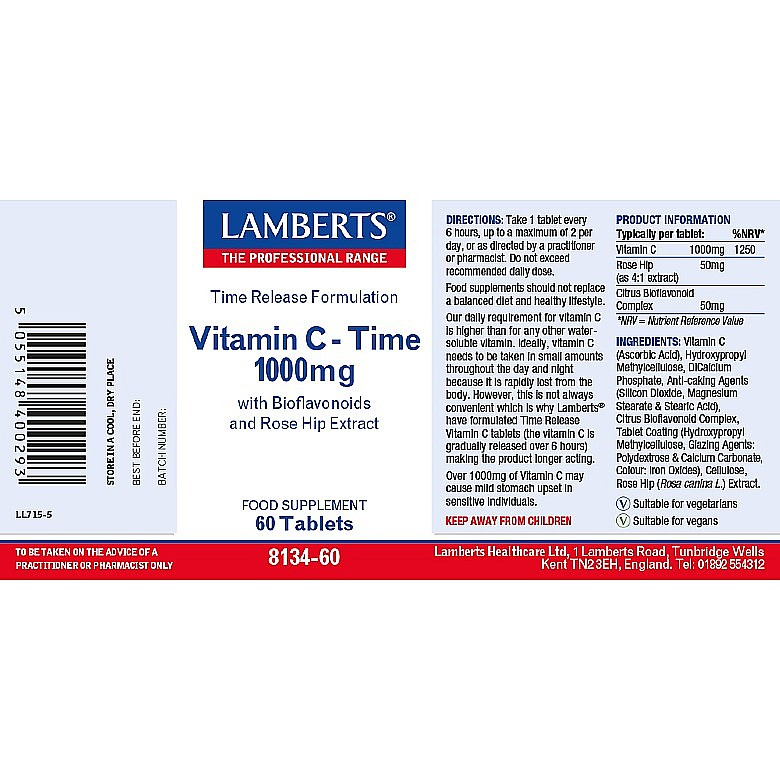 Lamberts Time Release Vitamin C 1000mg