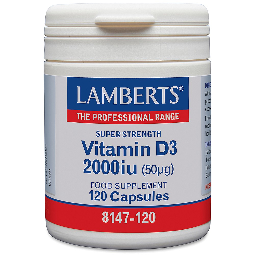 Lamberts Vitamin D3 2000iu - 120 Capsules