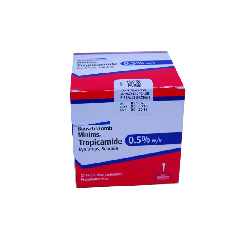 MINIMS TROPICAMIDE 0.5% TPO5T (20)