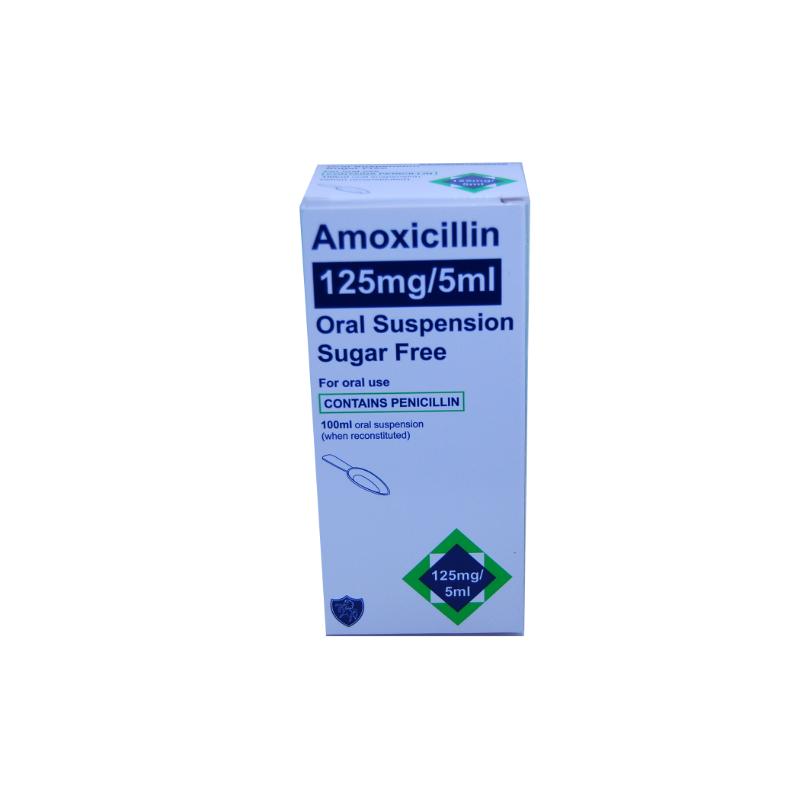 AMOXICILLIN S/F SYR 125MG/5ML (100mL)