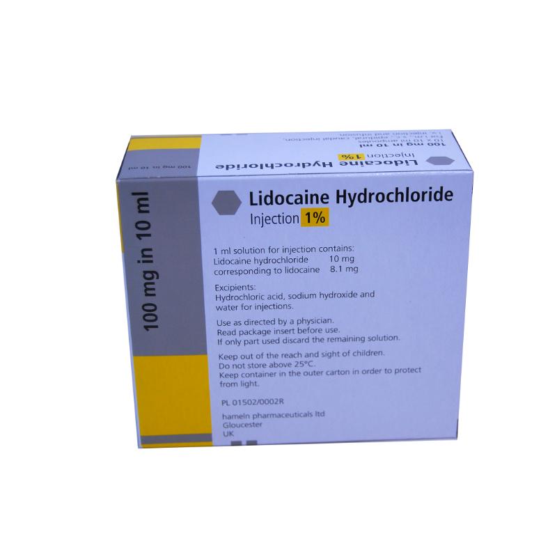 LIDOCAINE INJ 1% (10X10ML)