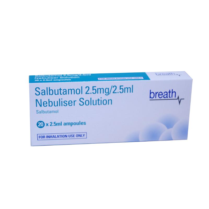 SALBUTAMOL INHALATION SOLUTION 2.5MG/2.5ML (20)