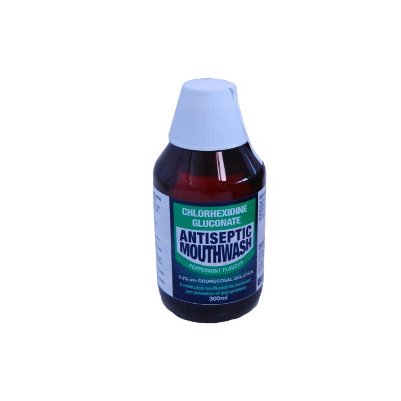 CHLORHEXIDINE M/WASH MINT (300ML)