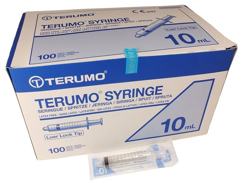 TERUMO SYRINGE 10ML LUER LOCK 1'S