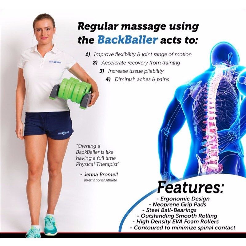 BackBaller Dual mounted foam roller