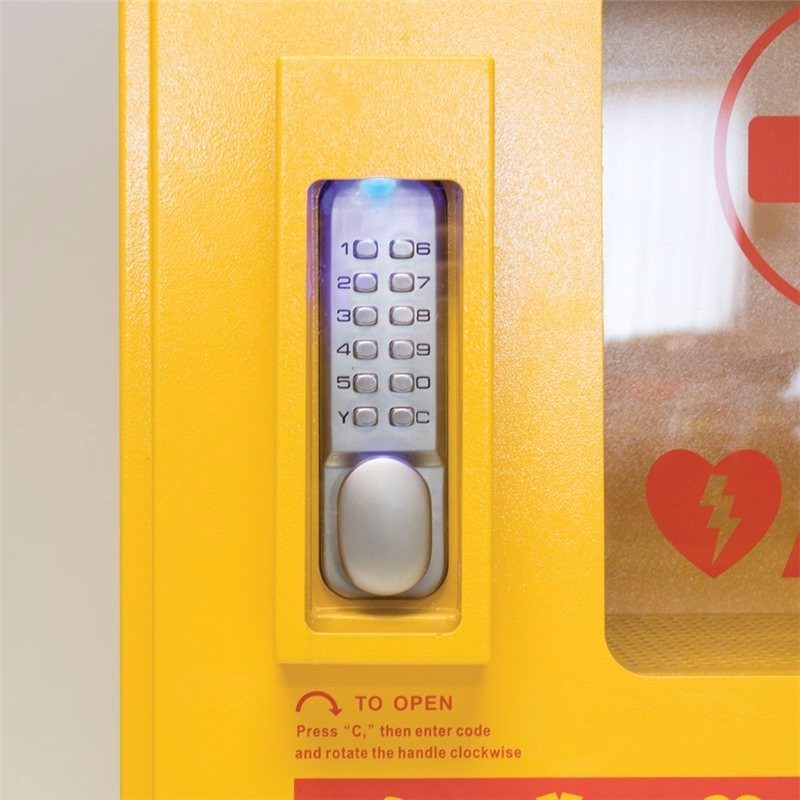 Reliance Medical Heated Outdoor Metal AED (defibrillator) Wall Cabinet