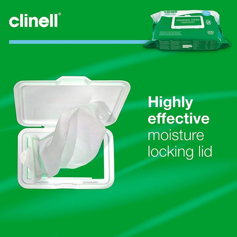 Clinell Universal Sanitising Wipes - pack of 200