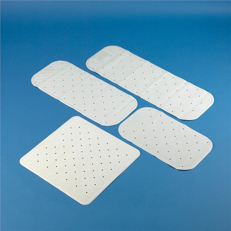 Non Slip Bath Mat - large, white