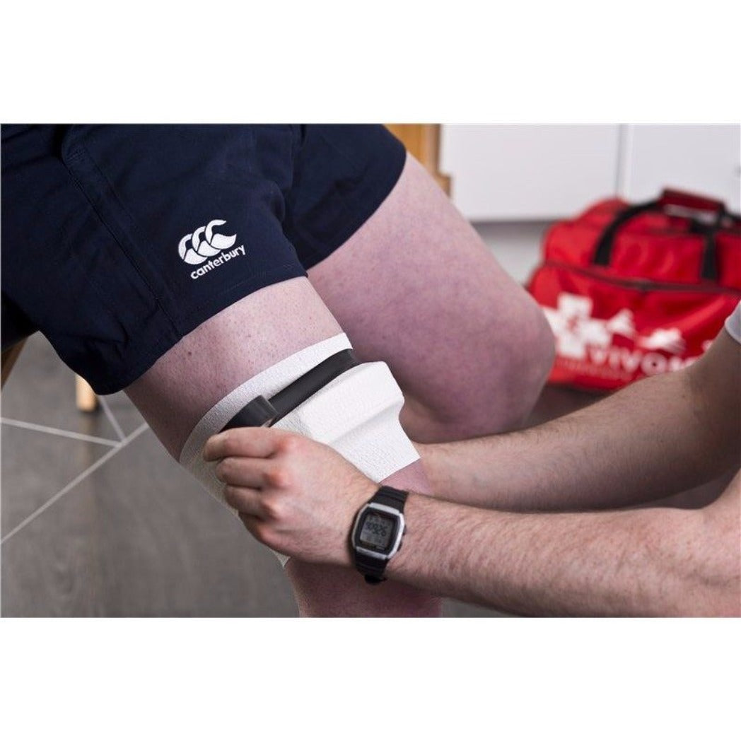 locklift tear tape - rugby thigh line out lifting sport tape 7.5cms x 6.9m box of 6 rolls