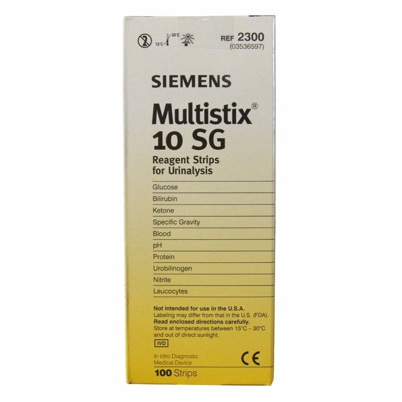 Siemens Healthcare Multistix 10 SG Reagent Strips