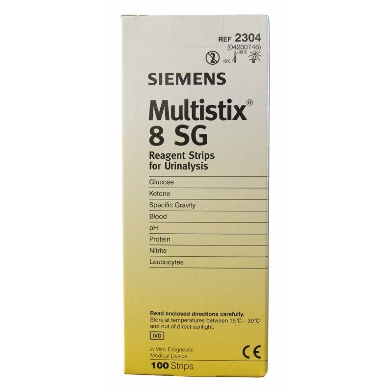Siemens Healthcare Multistix 8 SG Reagent Strips