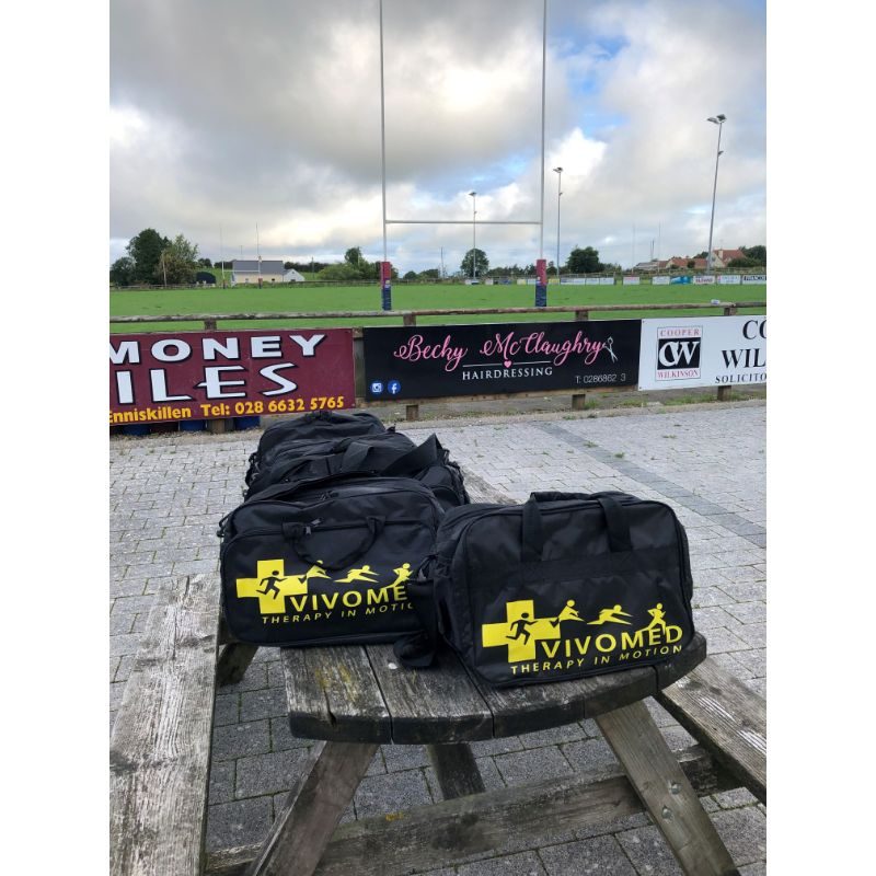 Vivomed Complete Run-On Medical Bag - Sports First Aid Kit - Black