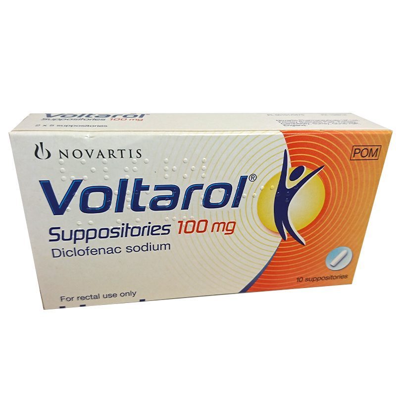 VOLTAROL SUPPOSITORIES 100MG (10)