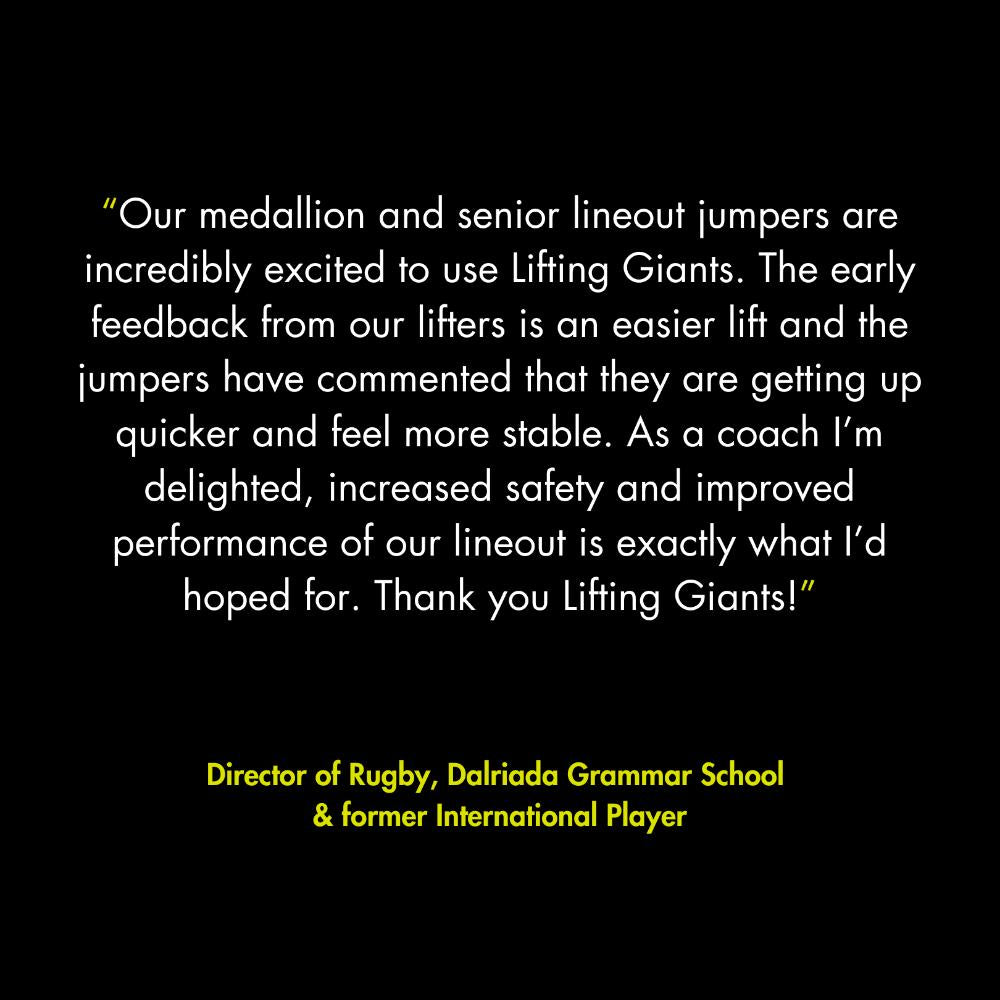 Lifting Giants - Rugby Lineout Lifting Blocks