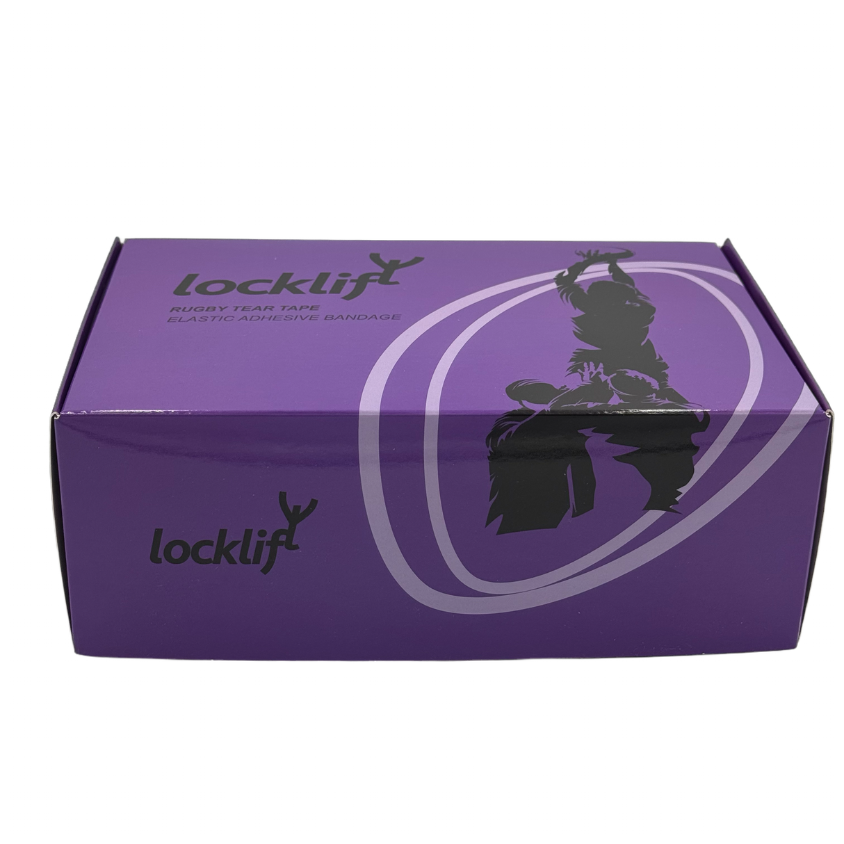 locklift tear tape - rugby thigh line out lifting sport tape 7.5cms x 6.9m box of 6 rolls