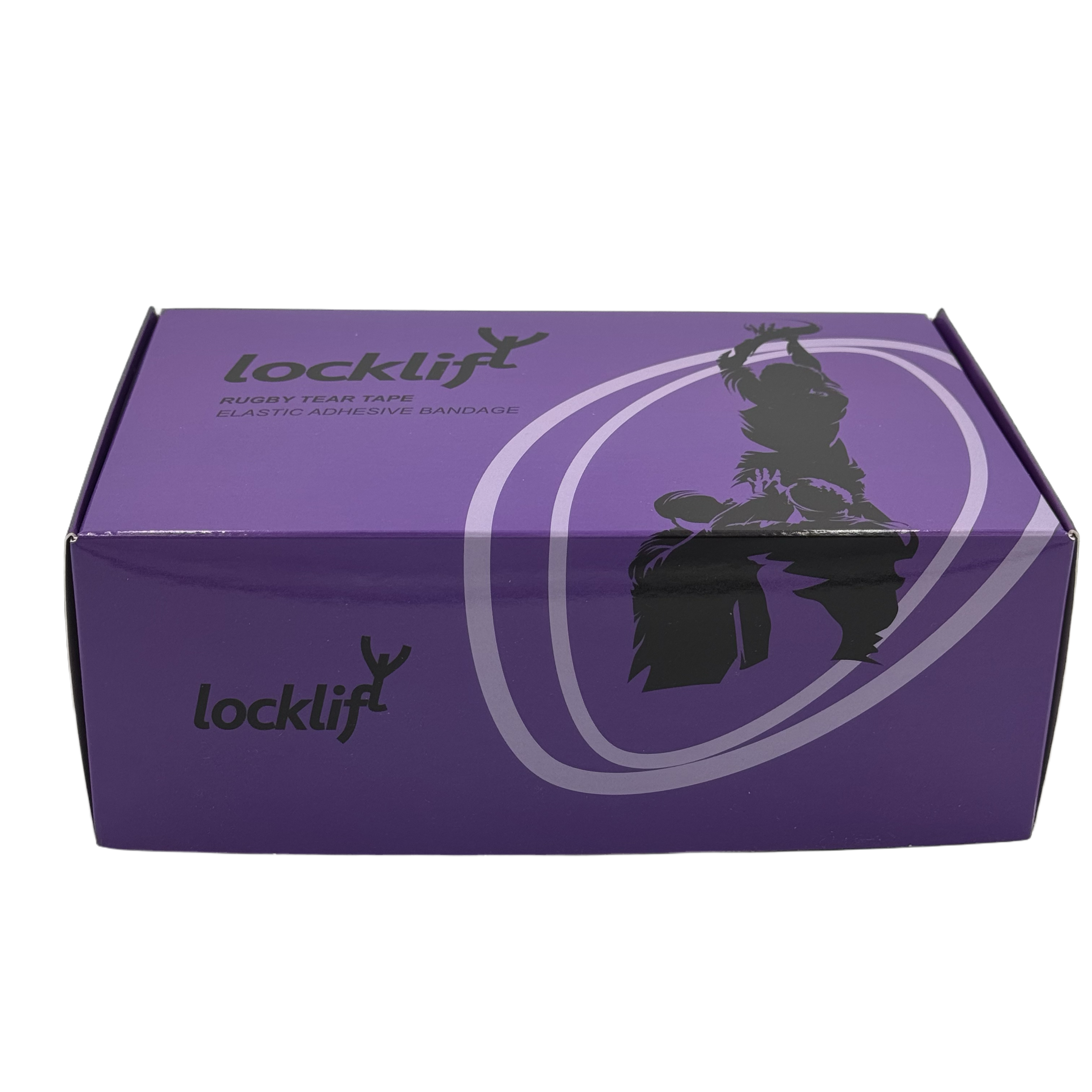 locklift tear tape - rugby thigh sport tape 7.5cms x 6.9m box of 6 rolls