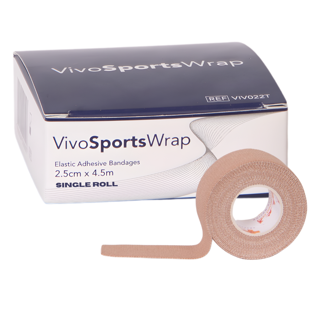 Vivo Sports Wrap Elastic Adhesive Bandage – Sports Strapping Tape