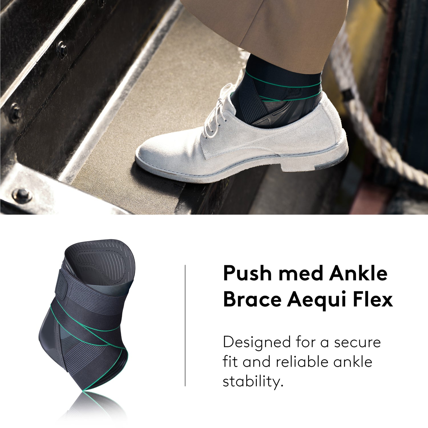 NEW Push Braces Med Aequi Flex Ankle Brace