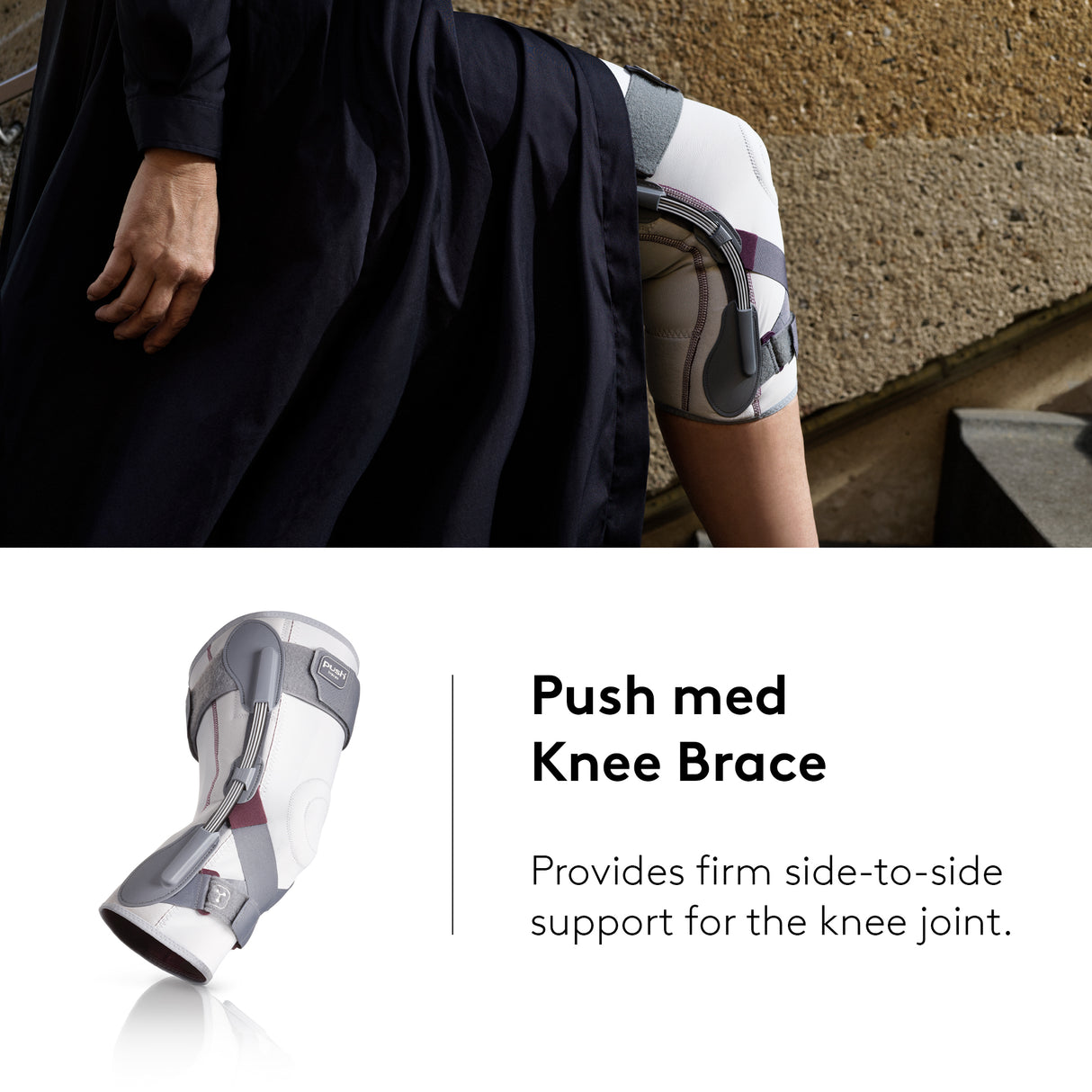 Push Braces Med Hinged Knee Brace