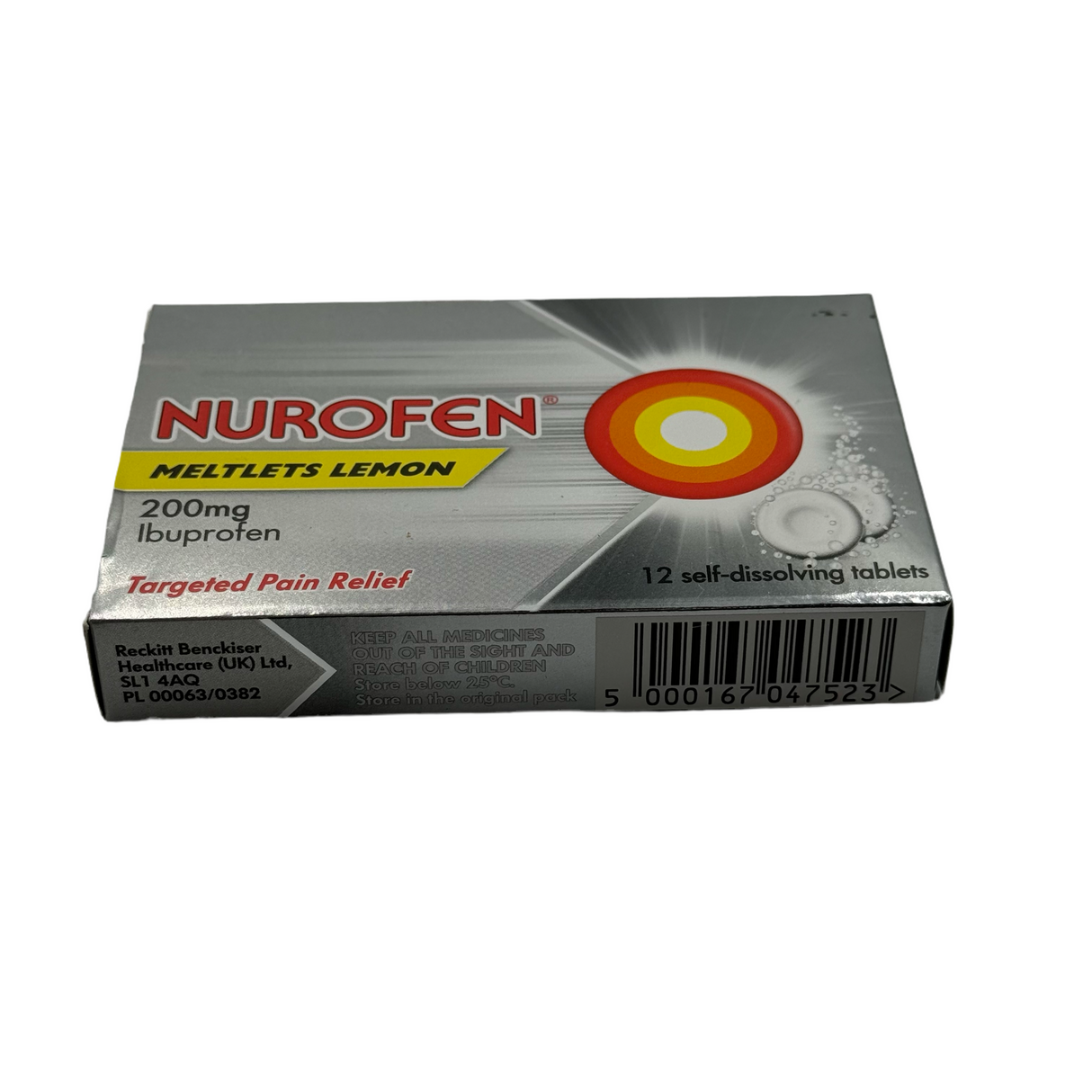 NUROFEN MELTLETS LEMON (Ibuprofen 200mg) (12)