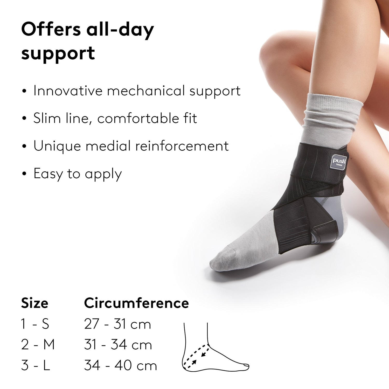 Push Braces Ortho Aequi Ankle Brace