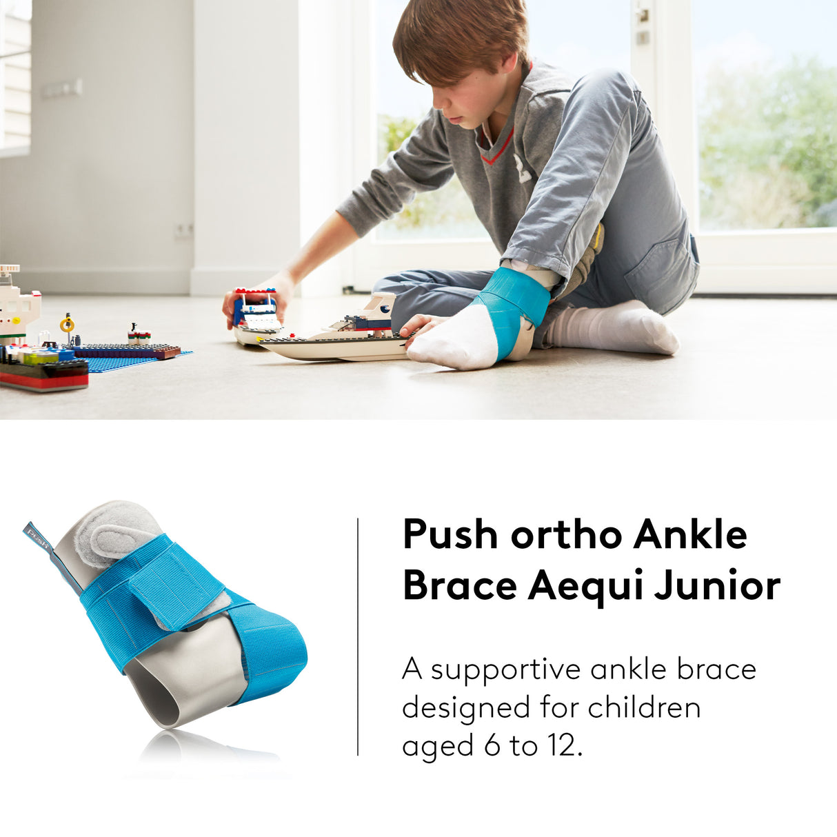 Push Braces Ortho Aequi Ankle Brace Junior / paediatric ankle support