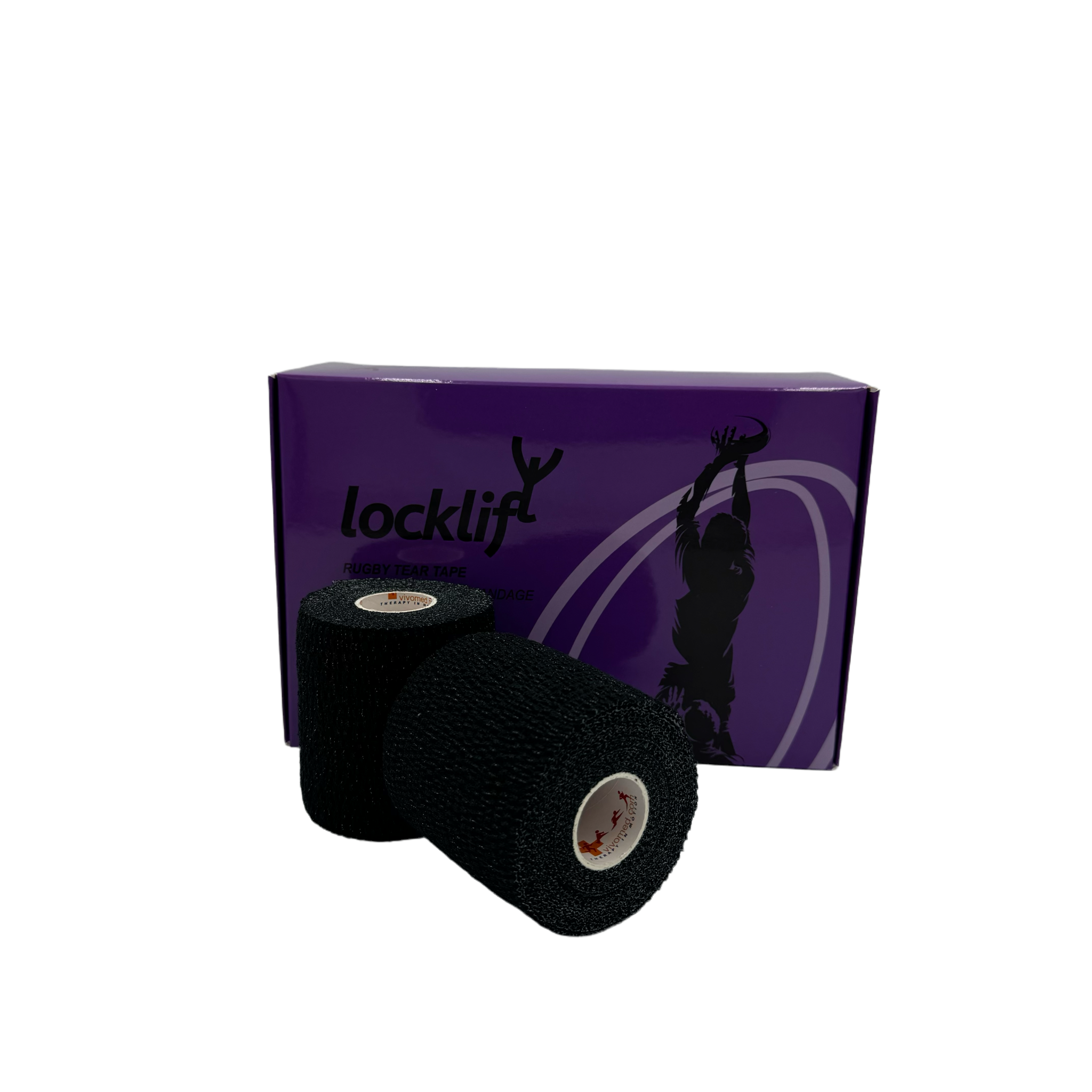 locklift tear tape - rugby thigh sport tape 7.5cms x 6.9m