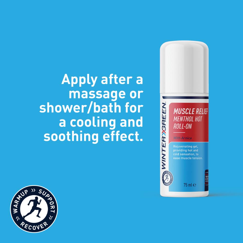 Wintergreen Muscle Relief Menthol Hot Gel Roll-on
