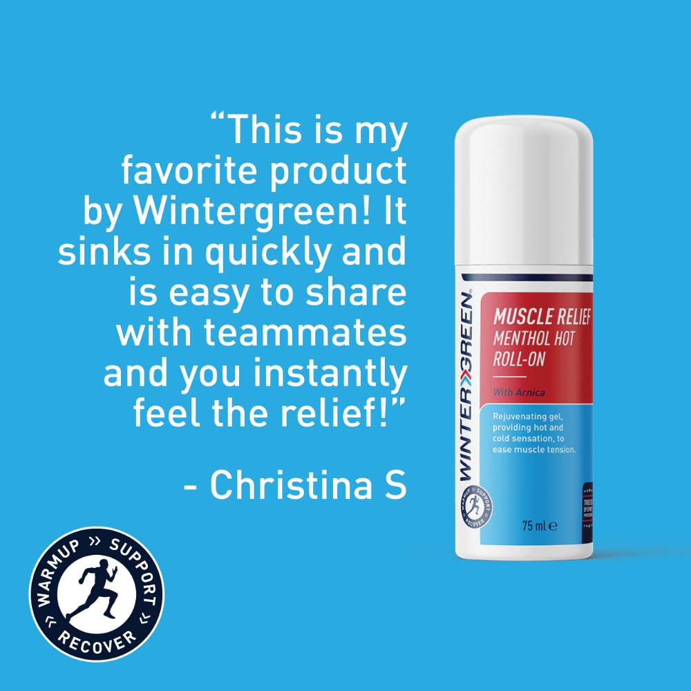 Wintergreen Muscle Relief Menthol Hot Gel Roll-on