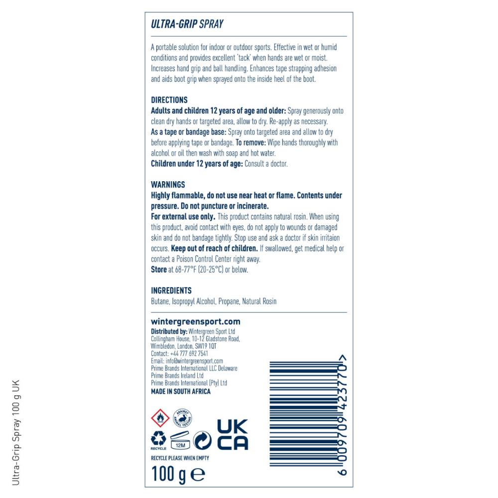 Wintergreen Ultra Grip Spray