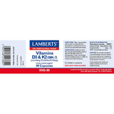 Lamberts Vitamins D3 (2000iu) and K2 (90µg) - 90 Capsules