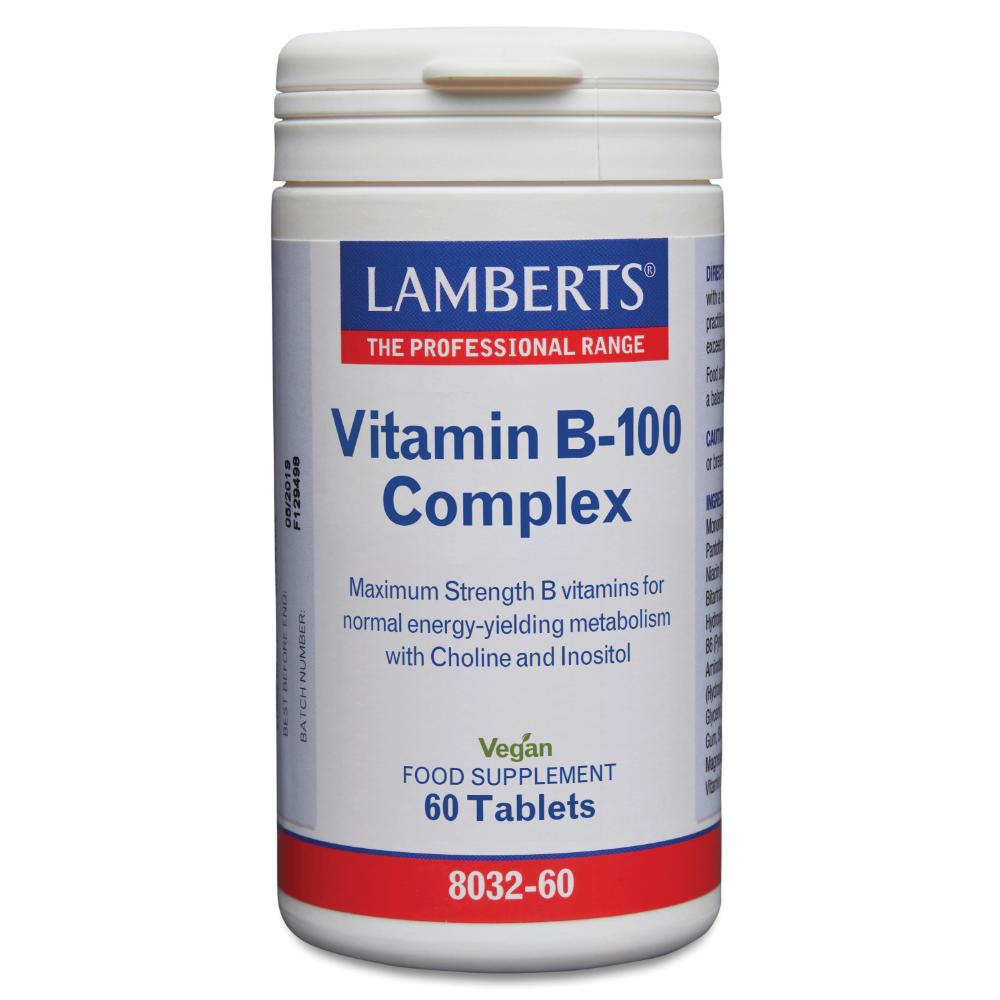 Lamberts Vitamin B-100 Complex - 60 Tablets