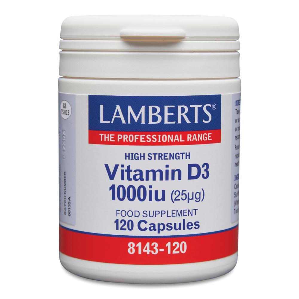 Lamberts Vitamin D3 1000iu - 120 Capsules