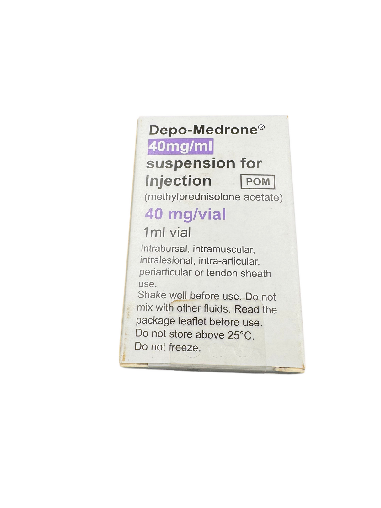 DEPO-MEDRONE (methylprednisolone) 40MG/ML VIAL (1 ML)