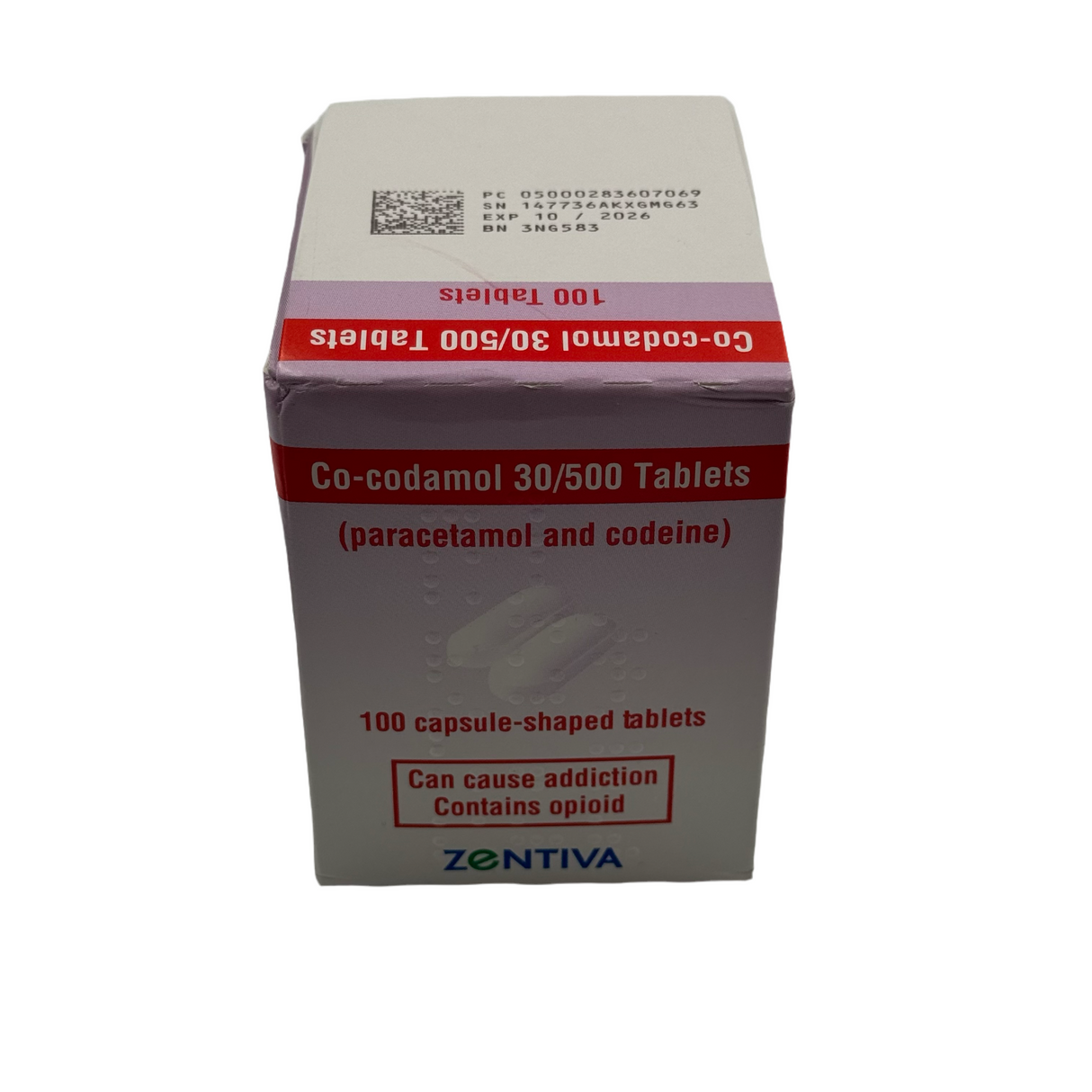 CO-CODAMOL TAB 30/500MG SCHEDULE 5 CD (100)